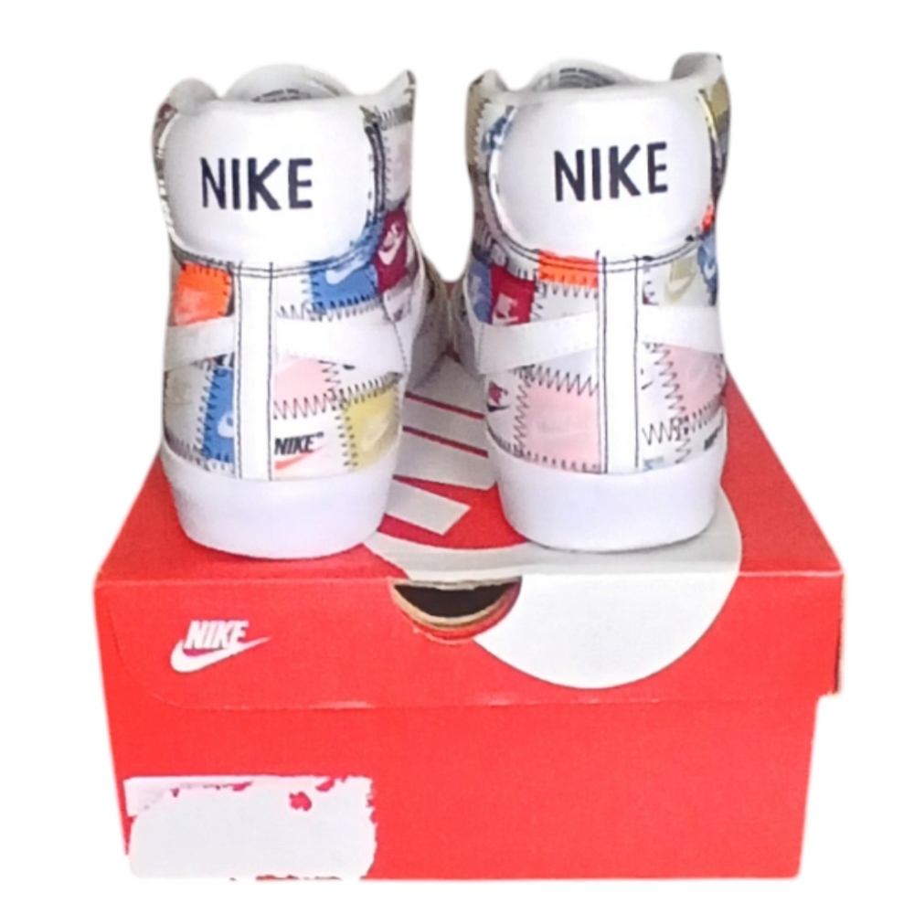 Nike Blazer Mid Patchwork Multicolor Off White Bl… - image 3